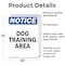 Signmission Dog Training Area, 10 in W x Rectangle, Vinyl Decal OS-2PACK-NS-D-1014-V-11435 - alternate 3